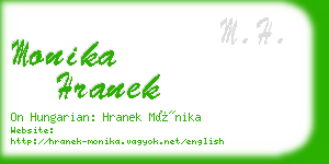 monika hranek business card